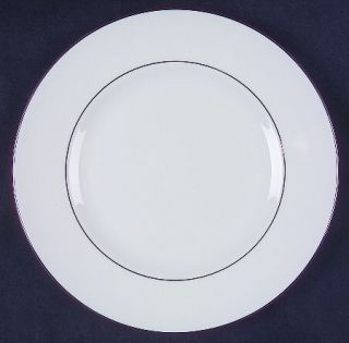 Wedgwood Signet Platinum Salad/Dessert Plate, Fine China Dinnerware   White Back