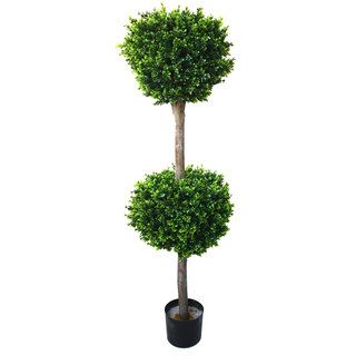Romano 56 inch Indoor/ Outdoor Hedyotis Double Ball Topiary Tree