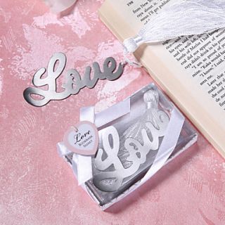 Love Design Metal Bookmark Wedding Favor
