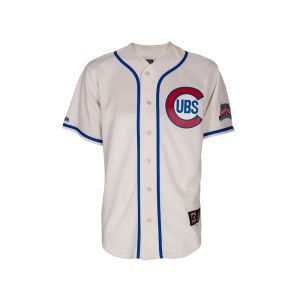 Chicago Cubs Majestic MLB 100th Anniversary Patch Replica Jersey