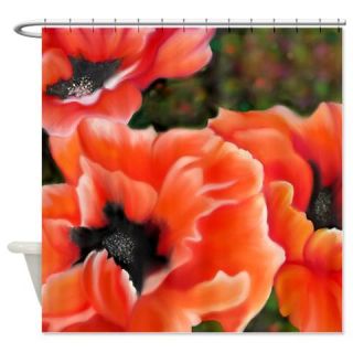  Orange Poppies Shower Curtain Shower Curtain  Use code FREECART at Checkout
