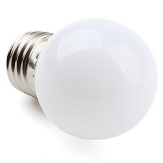 E27 1W 12x3528SMD 30LM 2700K Warm White Light LED Ball Bulb (220 240V)