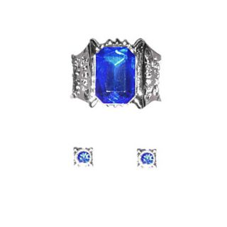 Ciel Blue Cosplay Ring and Ear Studs Set
