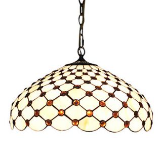 2   Light Tiffany Pendent Lights with Dots Design