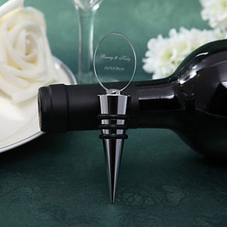 Personalized Oval Bottle Stopper