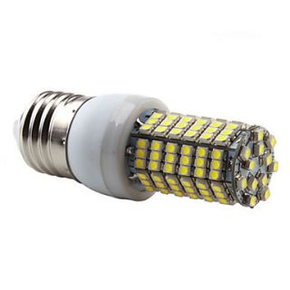 E27 138 3528 SMD 7W 350 450LM 6000 6500K Natural White Light LED Corn Bulb (220 240V)