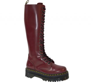 Womens Dr. Martens Britain 20 Eye Boot   Cherry Red Polished Smooth Boots
