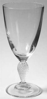 Mikasa Carat Water Goblet   Clear,Plain Bowl,Textured Stem,No Trim