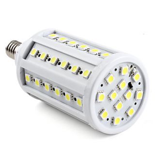 E14 10W 60x5050 SMD 1100LM 5000 5500K Natural White Light LED Corn Bulb (220 240V)
