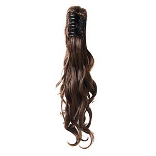 Claw Clip Chestnut Brown Long Curly Ponytails Hair Pieces 3 Colors Available