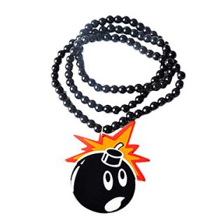 Bomb Pattern Acrylic Necklace