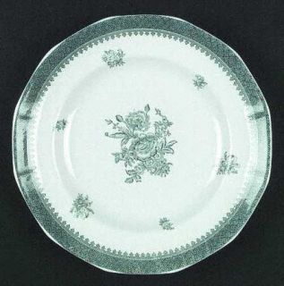 Wedgwood Mount Vernon Green Dinner Plate, Fine China Dinnerware   Georgetown, Gr