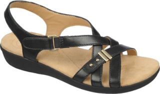 Womens Naturalizer Windsor   Black Atanado Veg Leather Sandals