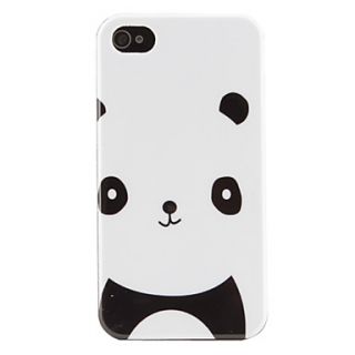 Lovely Panda Pattern Hard Case for iPhone 4 and 4S (White)