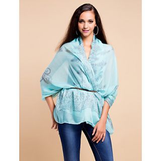 Elegant Voile With Pattern Party/Evening Scarf/ Shawl (More Colors)