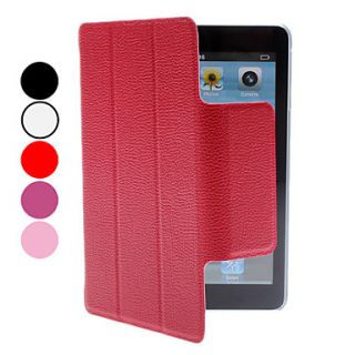 Lichee Pattern PU Leather Case with Stand for iPad Mini (Assorted Colors)
