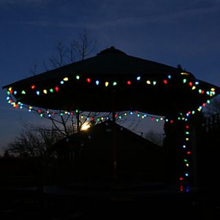 Solar 40 LED Colorful Light Outdoor Fairy Lights Christmas Decoration Lamp