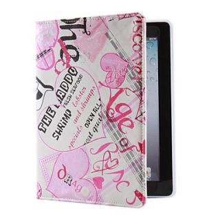 Cartoon Style PU Leather Case with Stand for the New iPad and iPad 2
