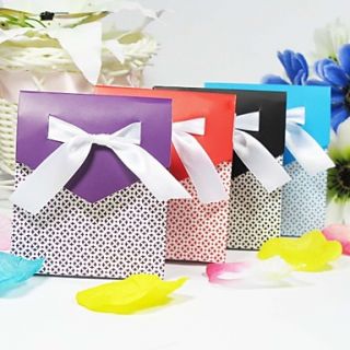 Nice Favor Bag With Ribbon Bow   Set of 12 (More Colors)