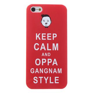 Gangnam Style Psy Pattern Hard Case for iPhone 5