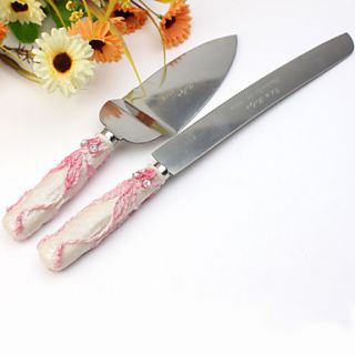 Personalized Resin Handle Cake Knife And Server Set