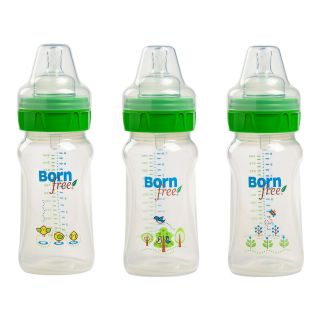Summer Infant Born Free 3 pk. 9 oz. Deco Bottle Set, Clear