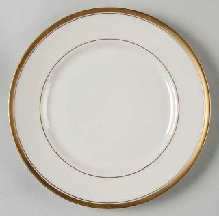 Warwick Regency Dessert/Pie Plate, Fine China Dinnerware   Cream Background,Gold