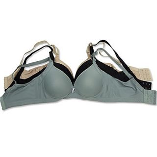 Womens Large Size Wireless Three Breast Bra