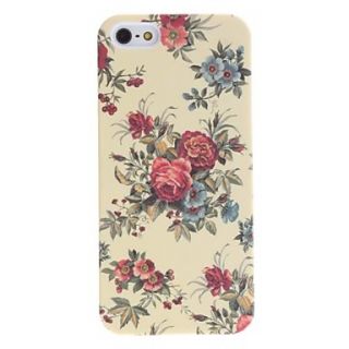 Elegant Design Flower Pattern Relief Hard Case for iPhone 5/5S
