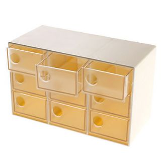 Fashion 9 Drawers Accessories Storage Box