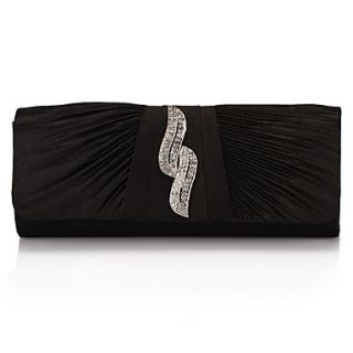 Gorgeous Satin with Crystal Evening Handbag/Clutches(More Colors)
