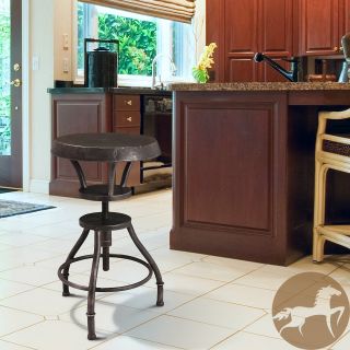 Christopher Knight Home Lucian Rustic Iron Top Adjustable Barstool (IronNo Assembly Required; Arrives ready to useSturdy constructionNeutral colors to match any decor Wide seat diameter for added comfortAdjustable seat heightDimensions 24 inches high x 1