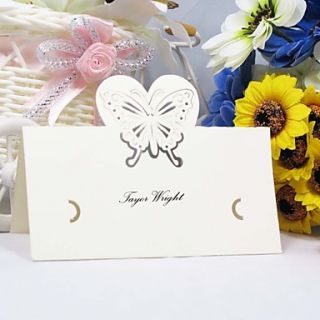 Beautiful Butterfly Theme Place Card   Set of 12 (More Colors)