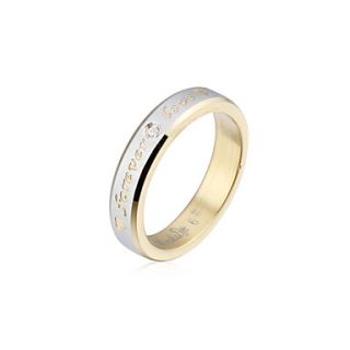 Charming Stainless Steel Forever Love Crystal Ring
