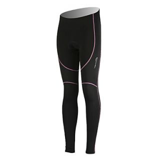 90%Ployester10%SpandexFleece Material Warm Keeping Women Cycling Trousers 48623