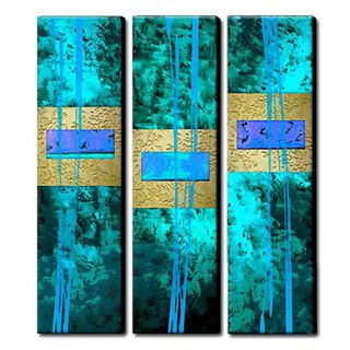 Hand Painted Oil Painting Abstract Set of 3 1211 AB0169