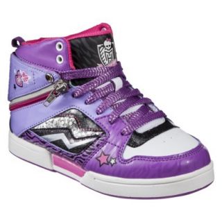 Girls Monster High High Top Sneaker   Purple 1
