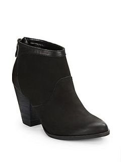 Stella Back Zip Leather Ankle Boots