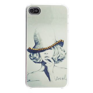 Sexy Girl Pattern Hard Case for iPhone 4/4S