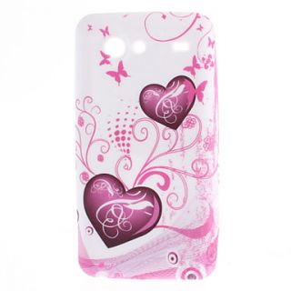 Heart Shaped Pattern Soft Case for Samsung Galaxy S Advance I9070