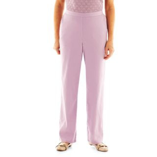 Alfred Dunner Dover Cliffs Pull On Pants, Lilac, Womens