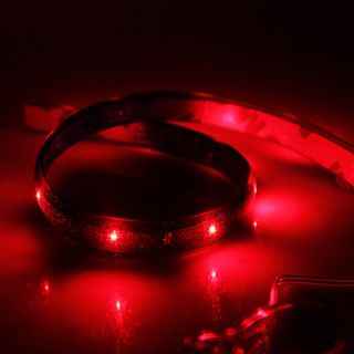 Waterproof 60cm 24 LED Red LED Strip Light (12V)