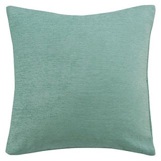 Chenille Solid Blue Polyester Decorative Pillow Cover