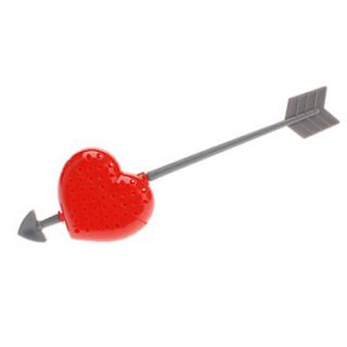 Red Heart Design Tea Spoon Strainer