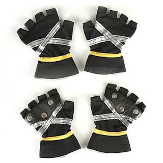 Sora Black and Silver Cosplay Gloves