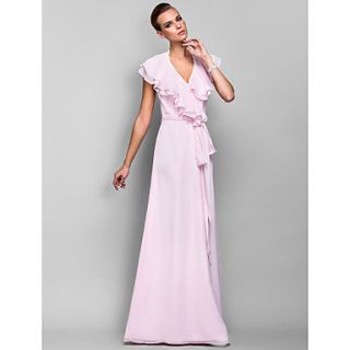Sheath/Column One Shoulder Sweetheart Floor length Chiffon Evening/Prom Dress