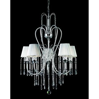 Palomar Chrome 5 Light Crystal Chandelier