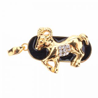 Capricorn Shaped Metal Material USB Stick 4G