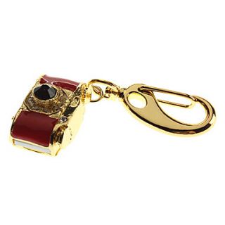 Camera Shaped Metal Material USB Stick 4G(Red)