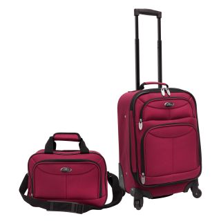 U.s. Traveler Two piece Carry on Spinner Luggage Set